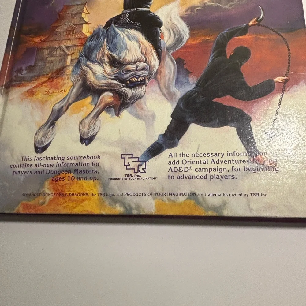 First Edition Advanced Dungeons & Dragons Oriental Adventures Book